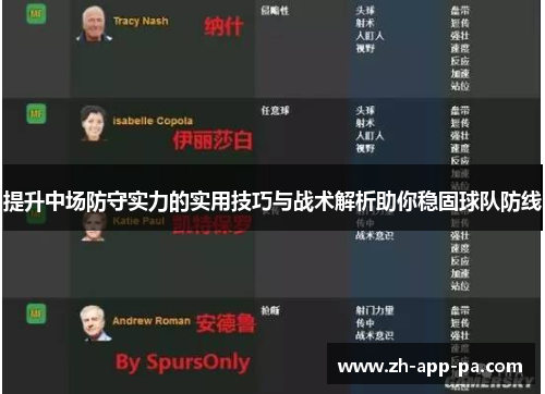 提升中场防守实力的实用技巧与战术解析助你稳固球队防线