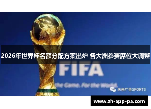 2026年世界杯名额分配方案出炉 各大洲参赛席位大调整